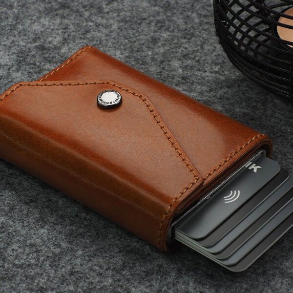 PORTER RFID wallet - Insider line in cognac color